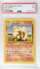 V1815: 2000: Arcanine: 33/130: Base 2: Game: PSA: 7: NM: 102261091